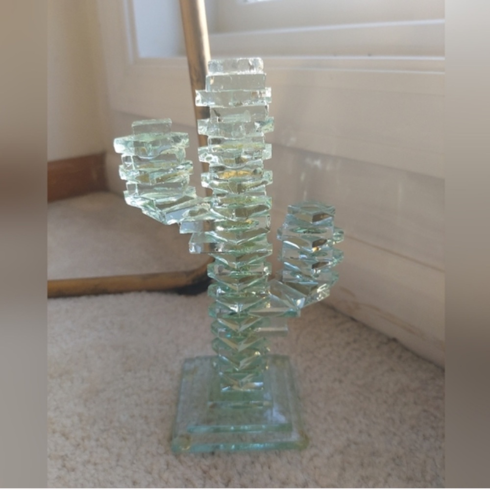 Decorative Glass Cactus